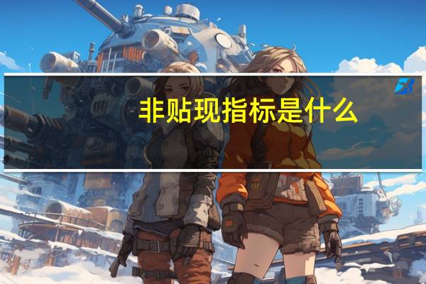 非贴现指标是什么