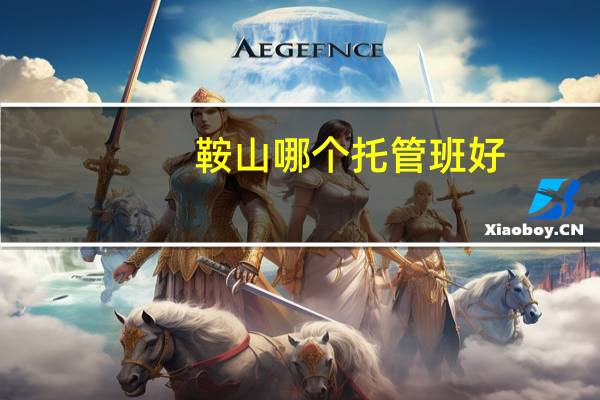 鞍山哪个托管班好