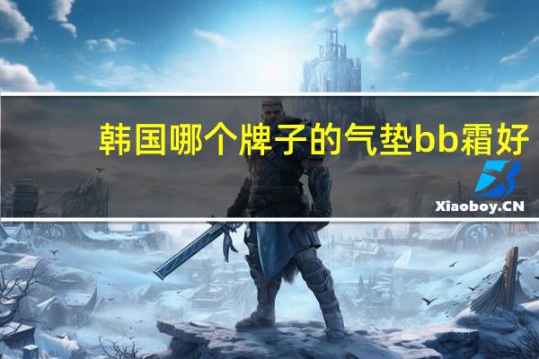 韩国哪个牌子的气垫bb霜好