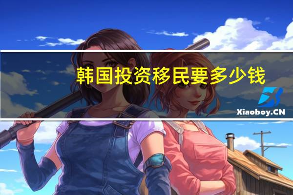 韩国投资移民要多少钱