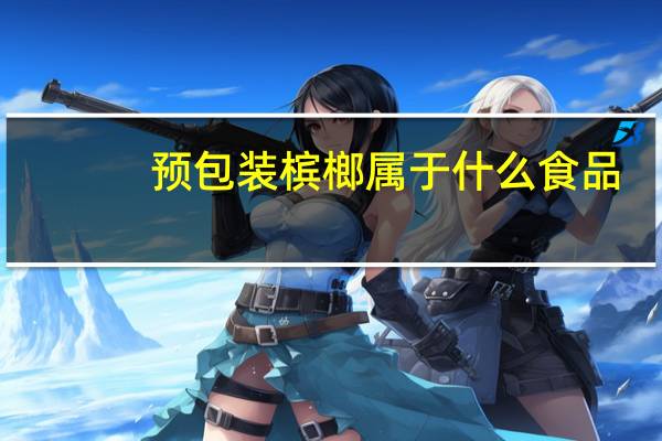 预包装槟榔属于什么食品