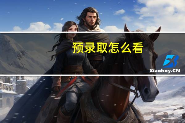 预录取怎么看