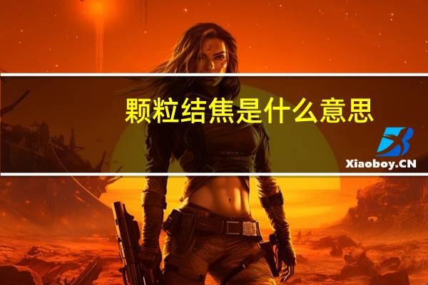 颗粒结焦是什么意思