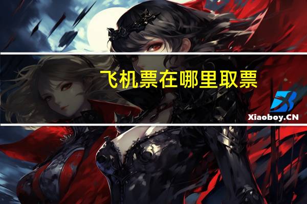 飞机票在哪里取票