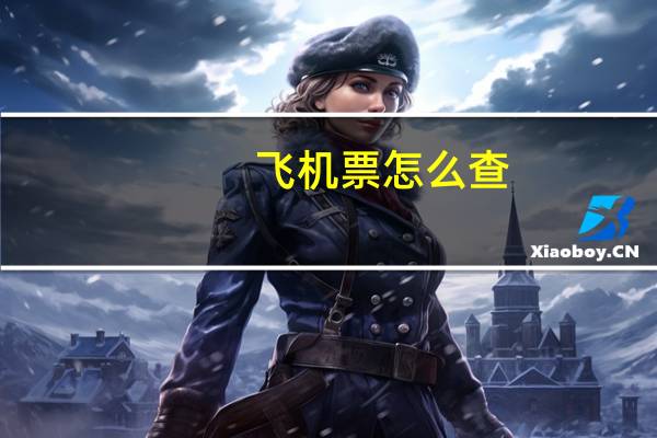 飞机票怎么查