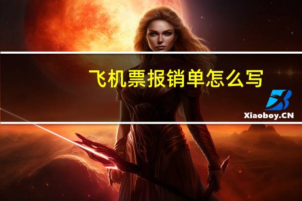 飞机票报销单怎么写