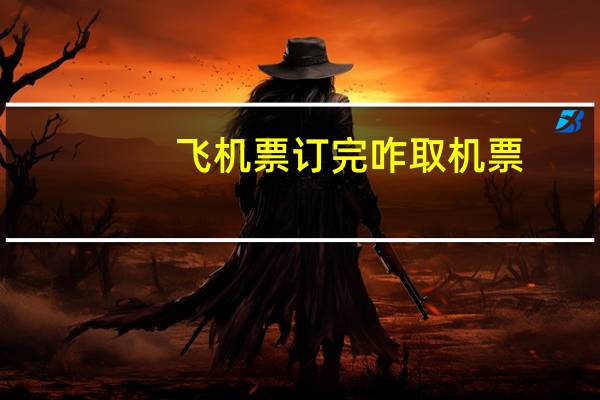 飞机票订完咋取机票