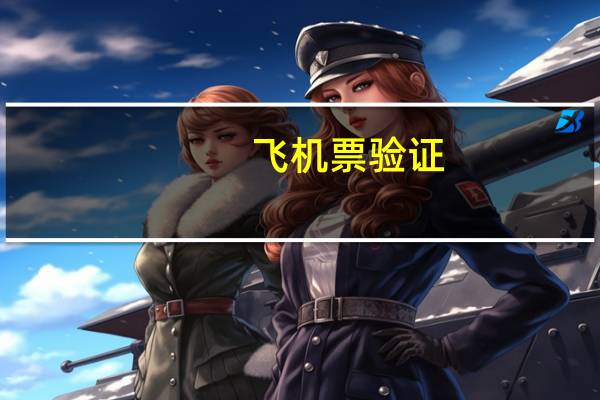 飞机票验证