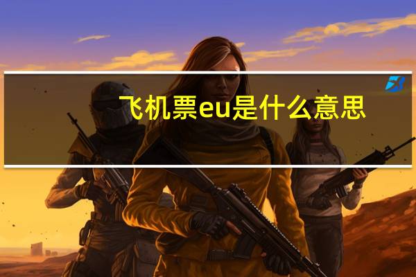 飞机票eu是什么意思