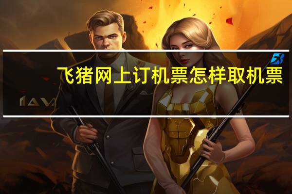飞猪网上订机票怎样取机票