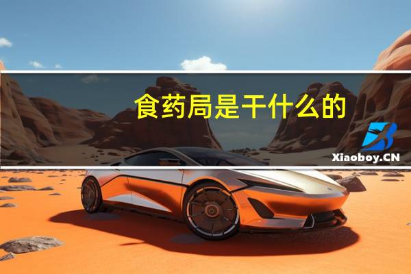 食药局是干什么的