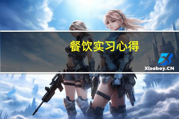 餐饮实习心得