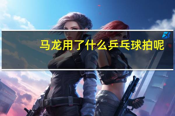 马龙用了什么乒乓球拍呢