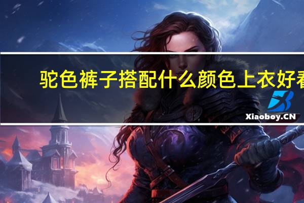 驼色裤子搭配什么颜色上衣好看