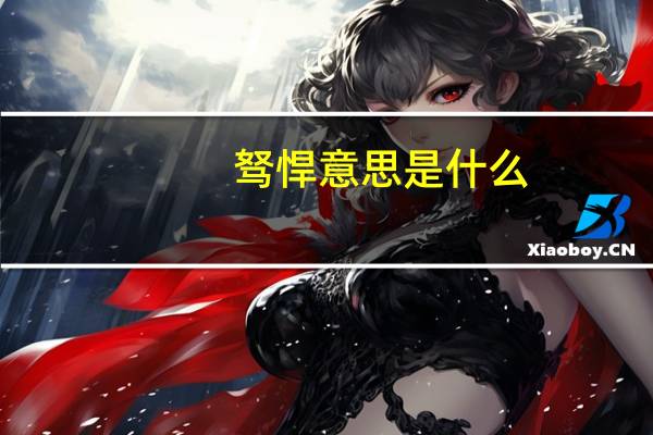 驽悍意思是什么