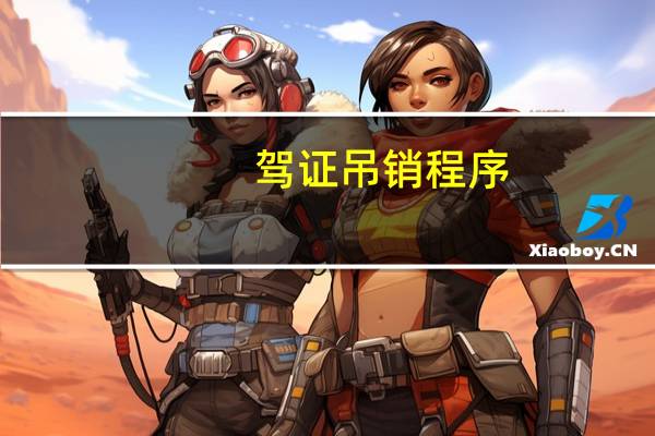 驾证吊销程序