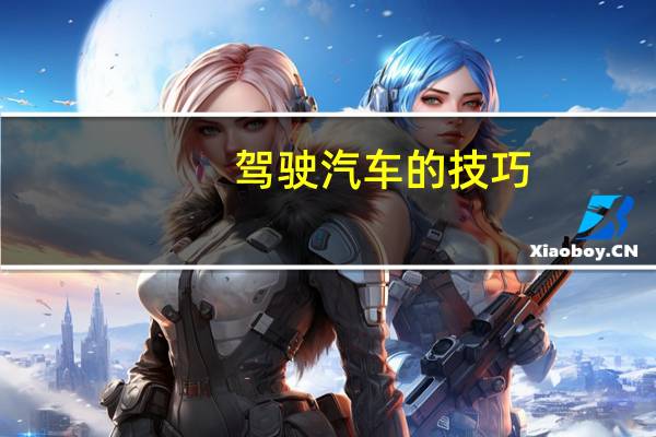 驾驶汽车的技巧
