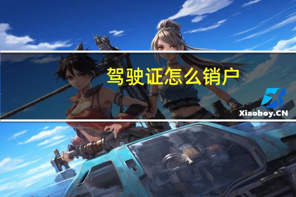 驾驶证怎么销户