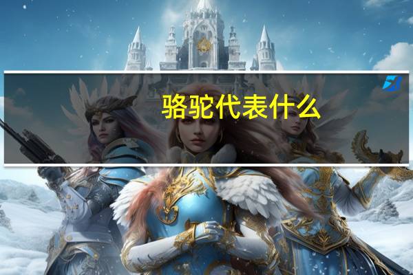 骆驼代表什么