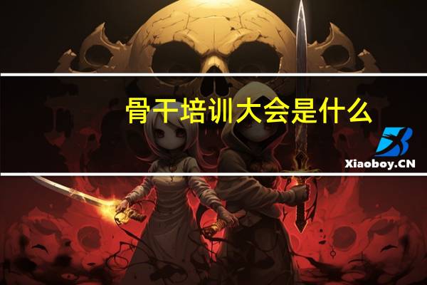 骨干培训大会是什么