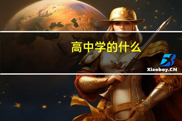 高中学的什么