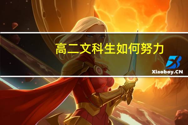 高二文科生如何努力