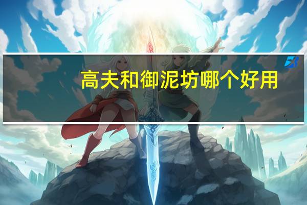 高夫和御泥坊哪个好用