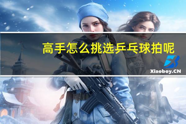 高手怎么挑选乒乓球拍呢