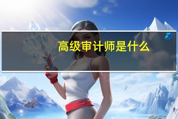 高级审计师是什么