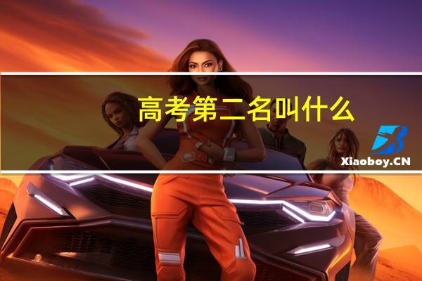 高考第二名叫什么