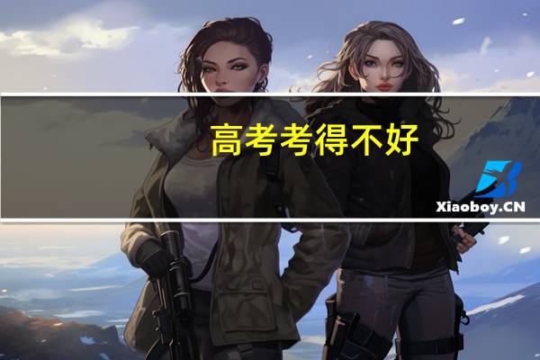 高考考得不好
