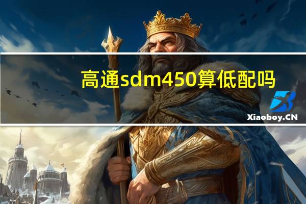 高通sdm450算低配吗