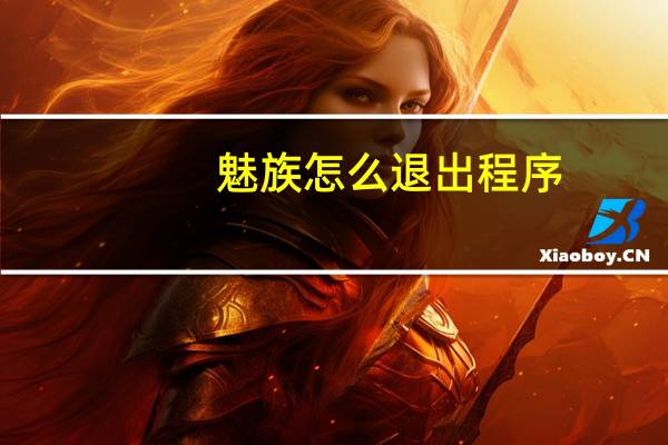 魅族怎么退出程序