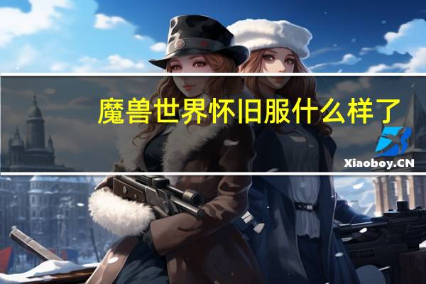 魔兽世界怀旧服什么样了