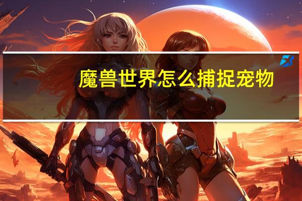 魔兽世界怎么捕捉宠物