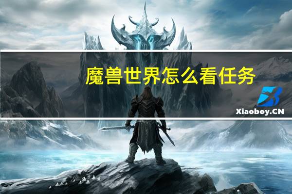 魔兽世界怎么看任务