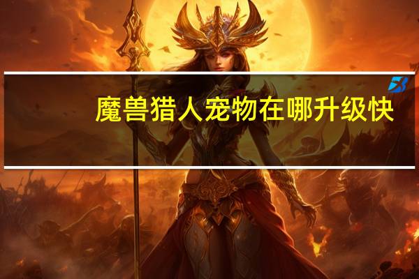 魔兽猎人宠物在哪升级快