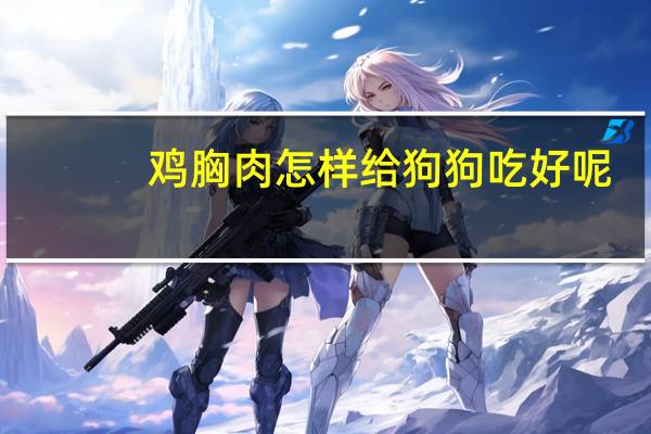 鸡胸肉怎样给狗狗吃好呢