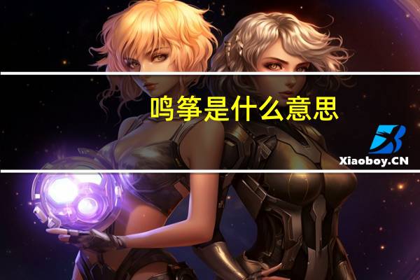 鸣筝是什么意思