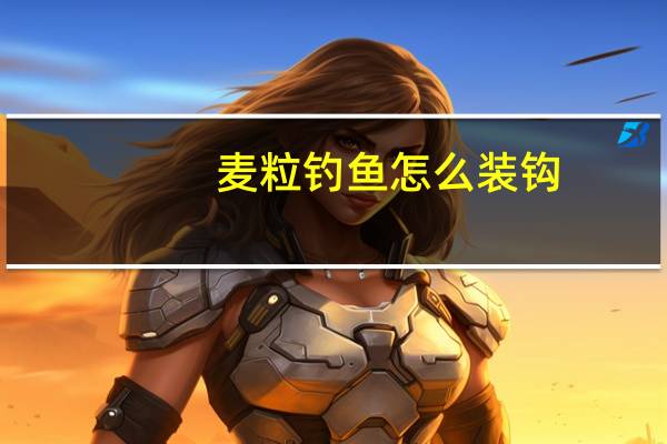 麦粒钓鱼怎么装钩