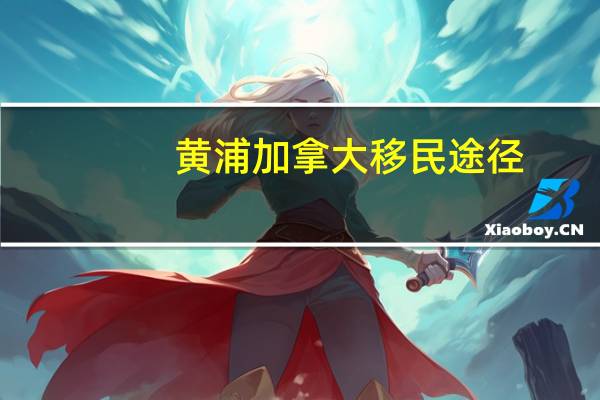 黄浦加拿大移民途径
