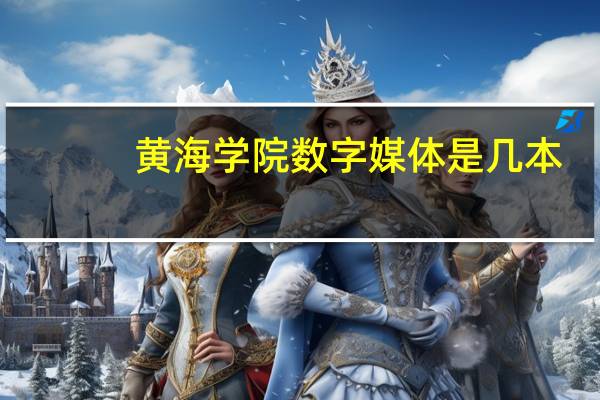 黄海学院数字媒体是几本