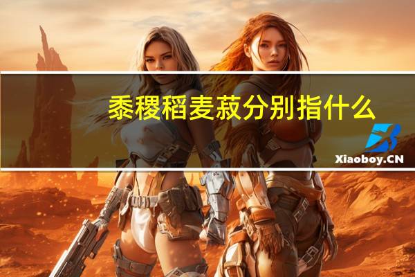 黍稷稻麦菽分别指什么