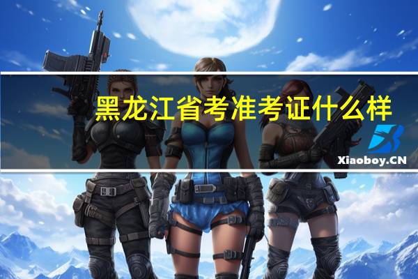 黑龙江省考准考证什么样