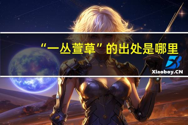 “一丛萱草”的出处是哪里