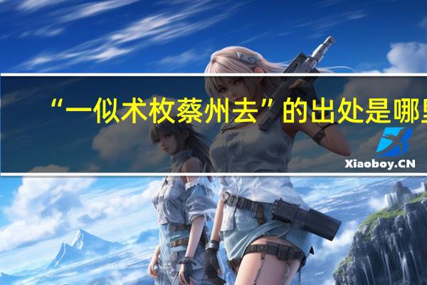 “一似术枚蔡州去”的出处是哪里