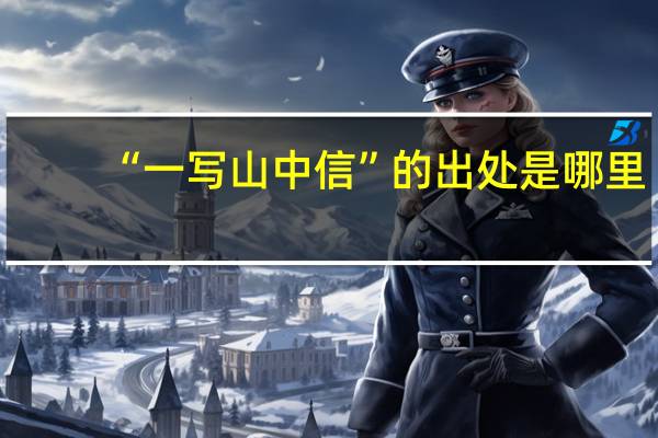 “一写山中信”的出处是哪里