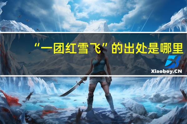 “一团红雪飞”的出处是哪里