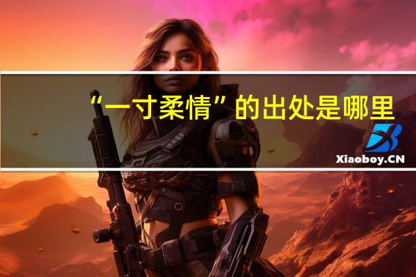 “一寸柔情”的出处是哪里