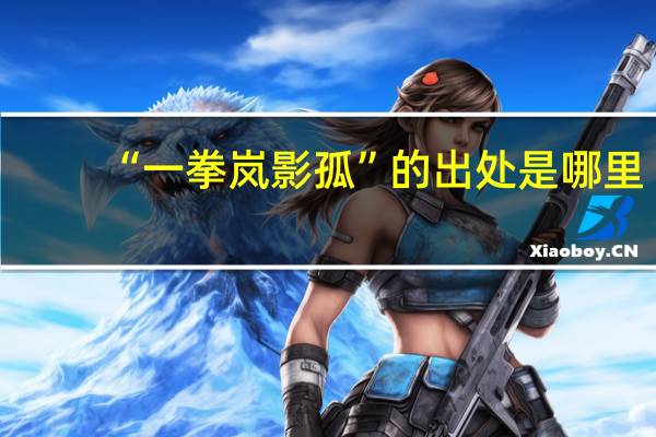 “一拳岚影孤”的出处是哪里